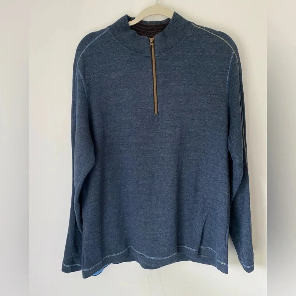 Robert Graham Sweater Men’s XL Pullover Half Zip